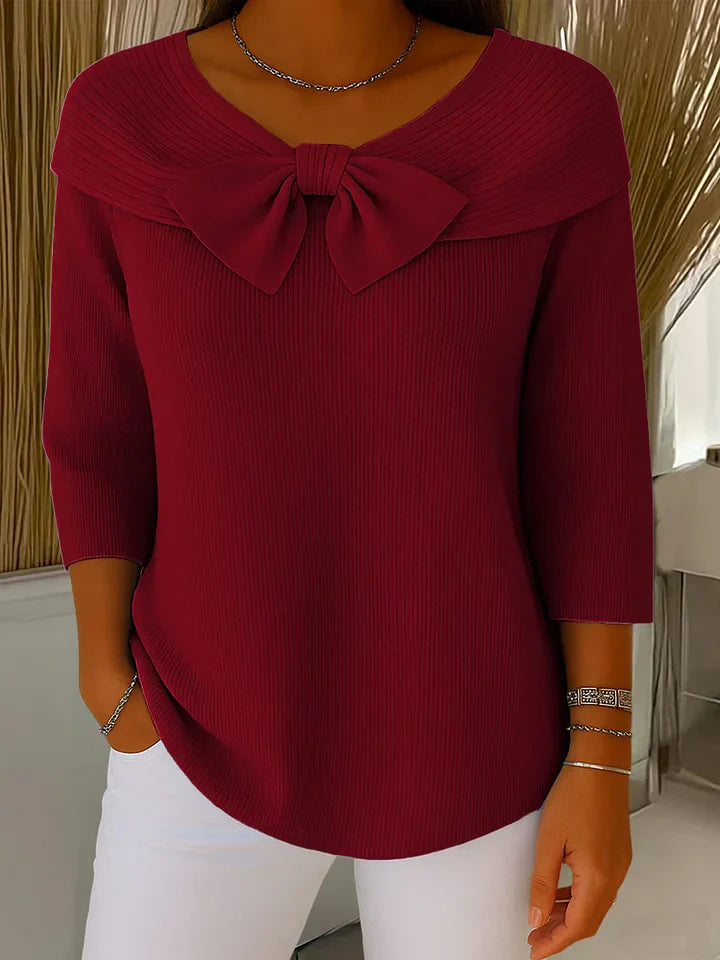 Women's Round Neck Knitted Sweater