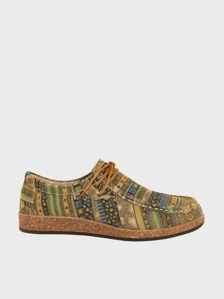 Women's Vintage Geometric Printed Sneakers