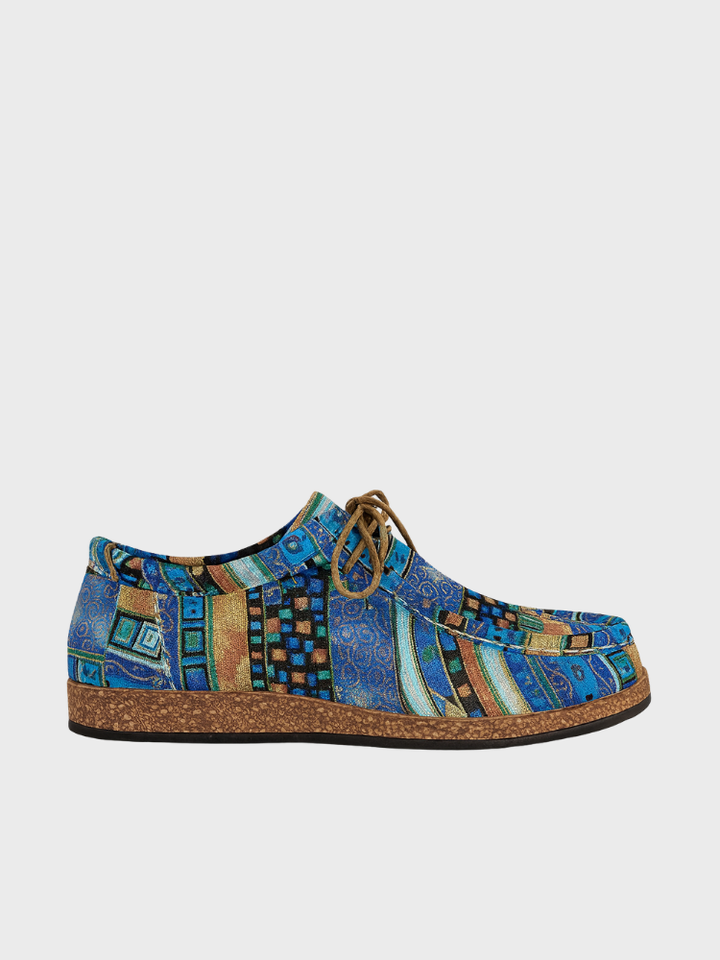Women’s Vintage Boho Lace-Up Flats