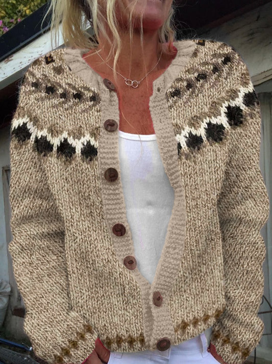 Ally | Vintage Icelandic Wool Cardigan