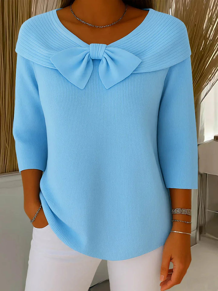 Women's Round Neck Knitted Sweater