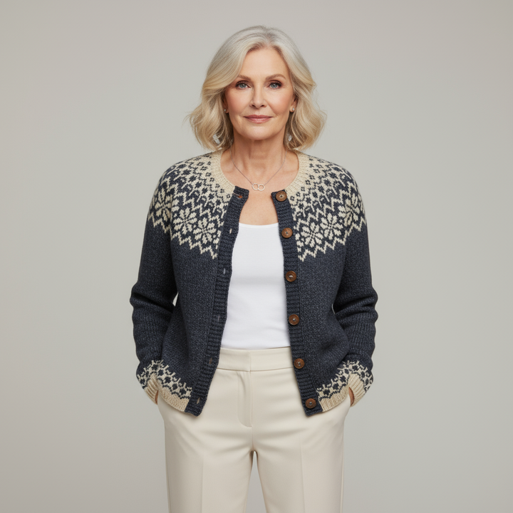 Katie | Vintage Knitted Wool Cardigan
